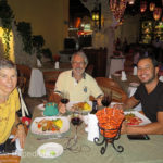 We are celebrating Monika’s birthday dinner at Puerto Vallarta’s Mi Pueblito’s Restaurant right on the beach.