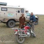 This nice man stopped just to see if we needed anything. In Mongolian tradition, we should have offered him a cup salty milk tea.