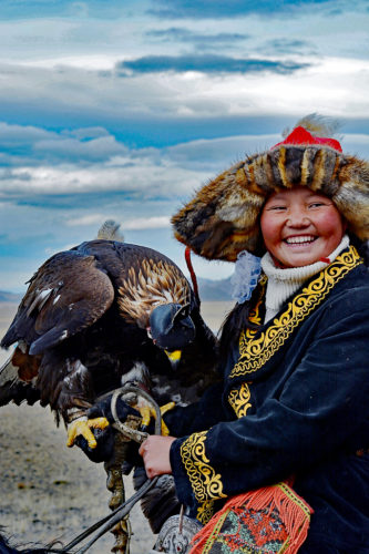 The big sensation was 13 year old Ashol-Pan, the first female to become an eagle hunter, or is it huntress?