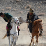 The horses played a critical role in the battle and the skill of the riders was amazing as they kept their grip on the carcass and used the power of their stocky Mongolian horses to the best advantage.