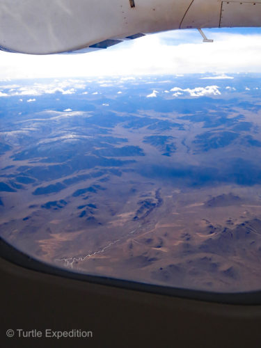 The flight from Olgii to Ulanbaatar gave us an overall view of the landscape we had just driven through.