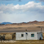 At last, we reach our destination, a typical Kazakh winter home.