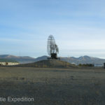 A sign of times, we probably should not have taken a photo of this radar installation outside of Kosh-Agach.