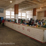 A trip to the local open market was fun. We loved the huge meat displays of pork, beef and lamb.