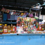 Even at freezing temperatures, people still shopped in these open markets.