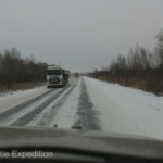 After a final goodbye, we hit the icy roads of Siberia with memories of our crossing in 1996.