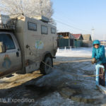 Most Siberian villagers have to get water from these communal water stations.