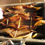 We stopped to buy some smoked Omul, a whitefish species of the salmon family endemic to Lake Baikal.
