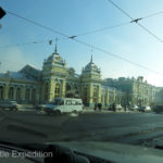 The Irkutsk railway station has been beautifully restored to its past glory.