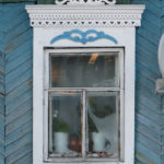 Each old house has a unique kind of window frame.