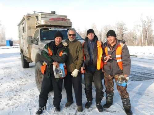 Russian truck drivers were always friendly and excited to see our truck.