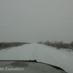 It was helpful that traffic was very light. They could be hard to see in a whiteout.