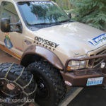 The best place to test the fit of snow chains is in your driveway, not on the side of the road in the winter.