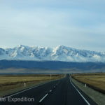 As we got further south the weather cleared up and the views of the snow clad mountains were beautiful.