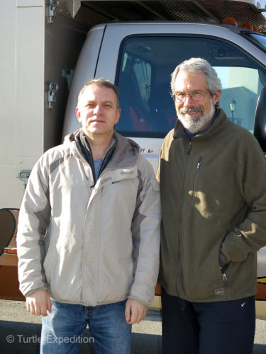 Our Customs Agent, Yuri Melnikov owner of Links Ltd., took care of our Exit paperwork and led us to a truck wash.