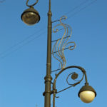 These beautiful streetlights gave a touch of class to the old city.