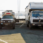 Our second night we spent next to fellow overland travelers in the port area. It was much quieter.