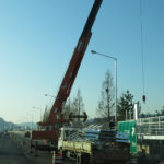 Regular road construction in South Korea.