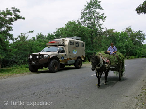 Traffic was light in Azerbaijan.