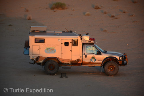 With a temperature of 140F, it was hard to sleep near the burning hole in Turkmenistan.