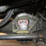 The front differential is a heavy duty Dana 60 fitted with an ARB Air Locker and protected with the Dynatrac Pro Series off-road differential cover.