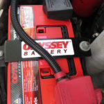 The starting batteries were upgraded to larger Odyssey Extreme group 34s. The factory 160-amp alternator charges the two starting batteries. The Turtle V came from the factory with the dual-alternator ambulance package.