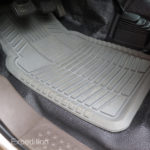 Kraco floor mats catch mud, gravel and snow and they are super easy to clean.