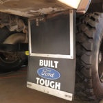 Our PlastiColor mud flaps are extremely important for keeping all kinds of slop off the sides and back of the truck. We reinforced them to limit flapping.
