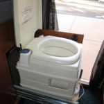 The Thetford Porta Potti seat is big enough for adults.