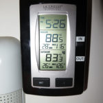 An inside/outside thermometer & clock by our bed is a nice convenience.