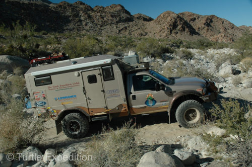 Plenty of clearance makes rocky roads in the desert easy to navigate.