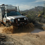 Thunderstorms can turn desert backroads into messy mud bogs.