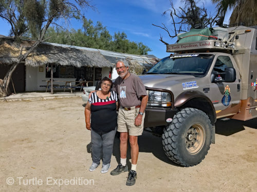 Before we left the historic Rancho Santa Inez, Señora Matilde requested to have her picture taken with Gary and The Turtle V.