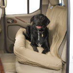 The Covercraft Doggie Bed protects your vehicle’s rear seat and it can be used indoors as well. © Covercraft