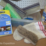 Our basic compact cleaning kit includes drying towels, wash mitt, wash & tire brush and Carrand Water Blades.