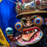 The annual carnival in Oruro, Bolivia is famous for the fantastic devil masks participants wear as they march in the streets.