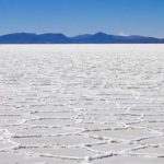 Salar de Uyuni, the largest salt desert in the world.