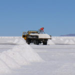 Taking from an estimated 10 billion tons of salt, harvesting may go on all year.