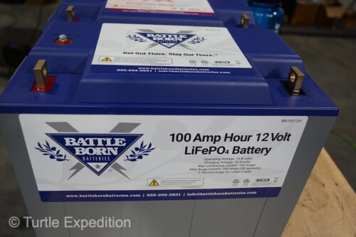 With the three Battle Born batteries we were able to double the amount of power storage available in our camper.