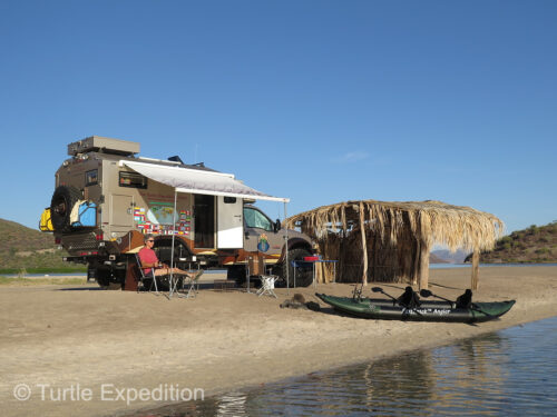 This is one of our favorite campsites in Baja. If you recognize it, please don't mention the name! Every person is entitled to discover it for him or herself.